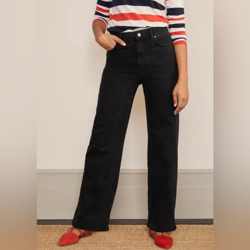 Boden Relaxed Wide Leg Jean -washed black as 6